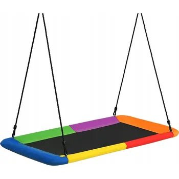 Dětská houpačka Velká zahradní houpačka pro děti hnízdo čáp 150x80cm na zahradu terasu