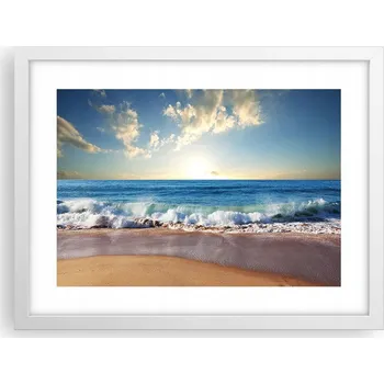 Obraz Obraz plakát v bílém rámu do obýváku 40x30 krajina foto na zeď