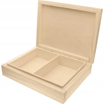 Dárková krabička Dřevěná dárková Krabička na 2 balíčky karet