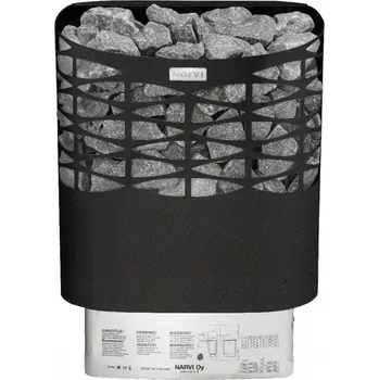 Narvi, elektrická saunová kamna NSE 600 Black bez regulace - 6 kW