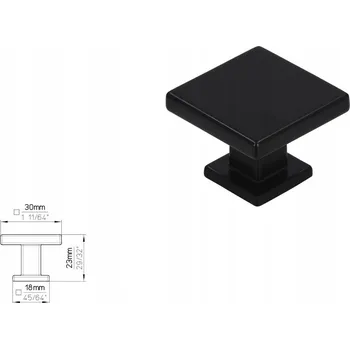Nábytkové kování Nábytková úchytka SIRO 2506-30PB12 černá matná