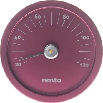 Sauna Rento teploměr do sauny kulatý - brusinkově červená
