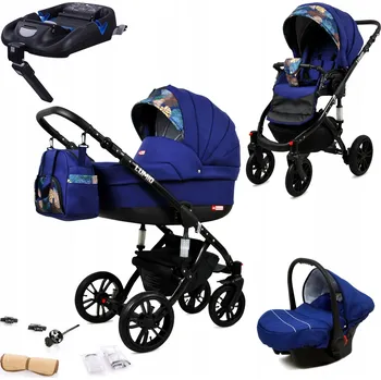 Kočárek Kočárek 4v1 BabyLux LUMIO – sportovní kočárek, hluboká korba, autosedačka ISOFIX