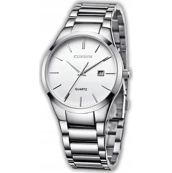 Hodinky PÁNSKÉ HODINKY CURREN KLASICKÉ OCELOVÉ ELEGANTNÍ DATUMOVKA 4 DÁREK