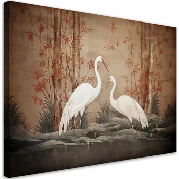 Obraz OBRAZ DO OBÝVÁKU Zvíře Pták Orientální NA PLÁTNĚ 60x40