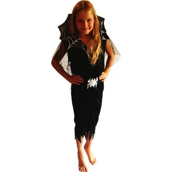 Karnevalový kostým Kostým ČARODĚJNICE s pavouky Pavoučí čarodějnice 110-120