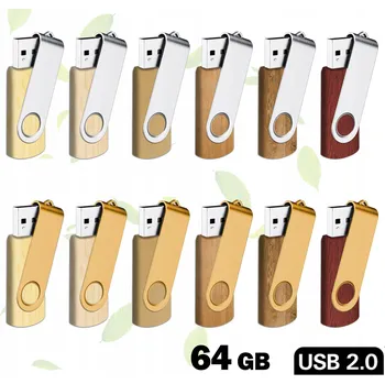 USB flash disk Pendrive HonStar Twister 64 GB USB 2.0 hnědý