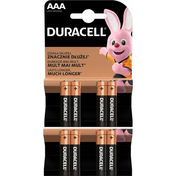 Článková baterie Alkalická baterie Duracell AAA (R3) 8 ks