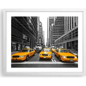 Obraz Obraz plakát na zeď v bílém rámu 50x40 město foto plakáty do obýváku
