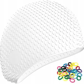 Čepice Plavecká čepice Silikonová Aqua-sport bílá