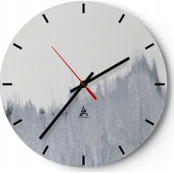 Hodiny Nástěnné hodiny do kuchyně 30x30 Minimalistické skleněné hodiny do obýváku Tiché