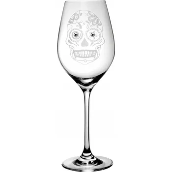 Sklenice Skleničky na likér, skleničky na bílé víno, skleničky na červené víno, skleničky na vodu, koktejlové skleničky , Celebration Skull. Jednoduché poháry , bezbarvé, vícebarevné 360 Ml 2 ks
