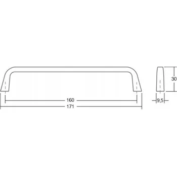 Nábytková úchytka VIEFE 0446/160 ESTE ocel, inox 0446160Z23