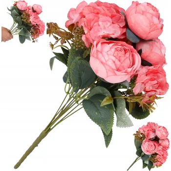 umělá květina Umělé květiny jako živé kytice do vázy, aranžmá na balkon pivoňky