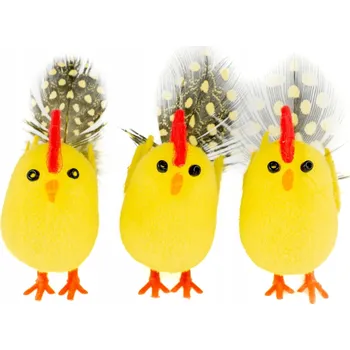 Velikonoční dekorace Velikonoční kohoutci, kuřátka, kohouti 3 ks velikonoční dekorace