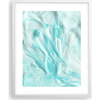 Obraz Obraz plakát na zeď v bílém rámu 40x50 abstrakce plakáty do obýváku