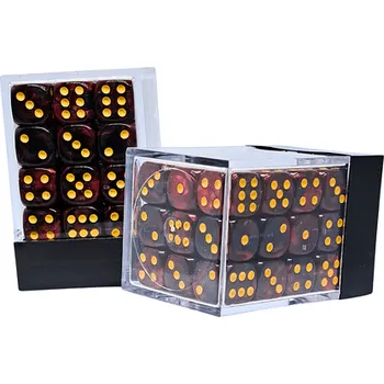 ostatní stavebnice imago Sada šestistěnných kostek - Tmavě červeno-černé