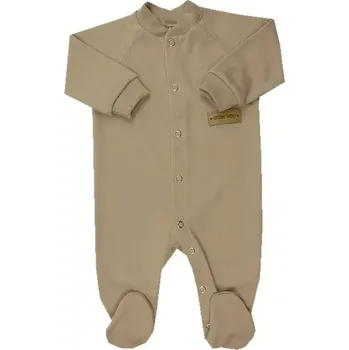 Kojenecký overall Overal na spaní jednobarevný kávový Autex Baby velikost 86