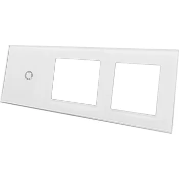 vypínač SKLENĚNÝ DOTYKOVÝ PANEL VYPÍNAČ ZÁSUVKA 1+1G+1G