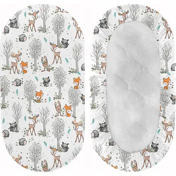 Prostěradlo PROSTĚRADLO DO KORBIČKY KOČÁRKU KOLÉBKY 38x80 cm BAVLNA 100% POLSKÝ VÝROBEK