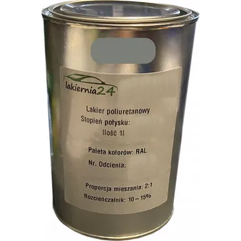 Lak na dřevo Barva Polyuretanová průmyslová barva, polyuretanový lak 1l lesk 2:1 RAL 7023
