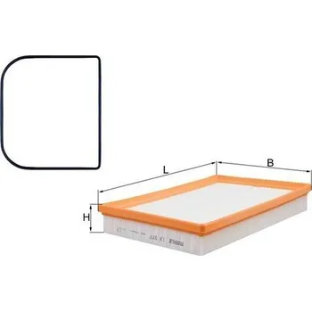 Vzduchový filtr Vzduchový filtr MAHLE LX 977D