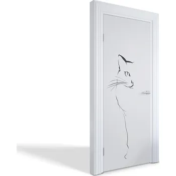 Fototapeta Samolepící dekorativní nálepka na dveře a nábytek Bílá textura 75x205 cm