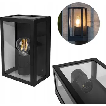 Venkovní osvětlení Venkovní nástěnné svítidlo GOLED černé E27 0 W