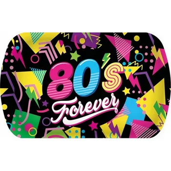PLASTOVÝ PODNOS DISCO PARTY 80. LÉTA 39X24 CM