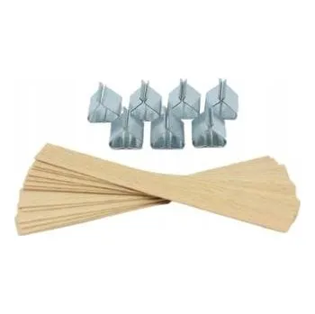 Obraz Dřevěný knot do svíček, patky 5 ks, 10 cm