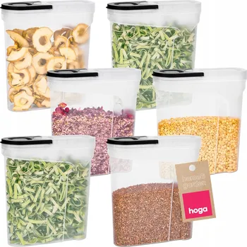 Dóza na potraviny HOGA 1014 NÁDOBA NA SYPKÉ POTRAVINY 2,4L C 6 Ks