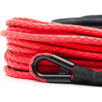 lanový naviják Dragon Winch Syntetické lano 30 m 9 mm pro naviják | Červené | OFF-ROAD