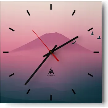 Hodiny Velké nástěnné hodiny 40x40 Abstrakce Skleněné tiché hodiny