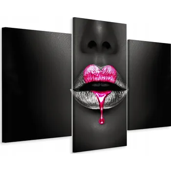 Obraz Obraz Tryptych Růžovo-Stříbrné RTY Dekor 3D 60x40