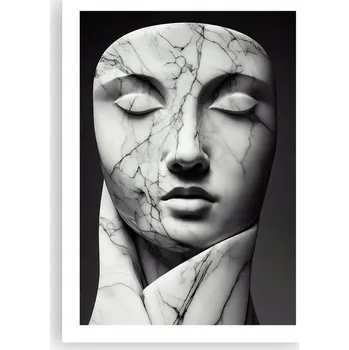 Obraz Plakát bez rámu do obývacího pokoje ložnice 50x70 mramor moderní módní obraz