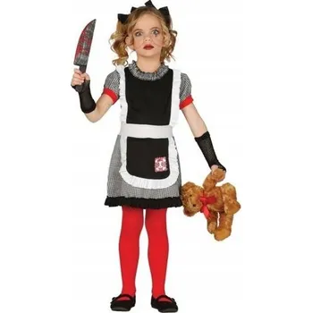 Panenka KOSTÝM GOTICKÁ PANENKA DÍVKA HALLOWEEN 116