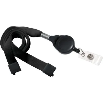Vodítko pro psa Samonavíjecí vodítko s karabinou a pouzdrem na klíče, černé
