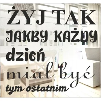 Zrcadlo Dekorativní Akrylové Zrcadlo s Citátem – Gravírovaný Text