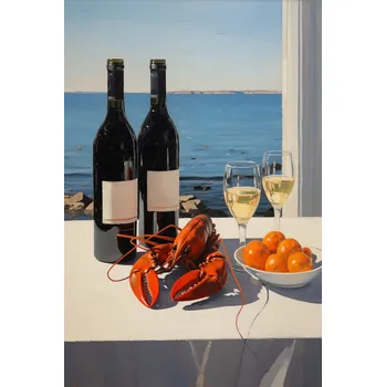 Plakát Plakát Oběd nad zátokou bez rámu 30 x 45 cm
