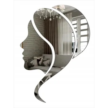 Zrcadlo Dekorativní akrylové zrcadlo Šálek stříbrné | nástěnná dekorace | 425x600 mm