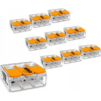 10x Svorka WAGO 221-613 rychlospojka, svorkovnice