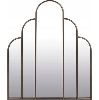 Zrcadlo Zrcadlo v kovovém rámu, staré zlato