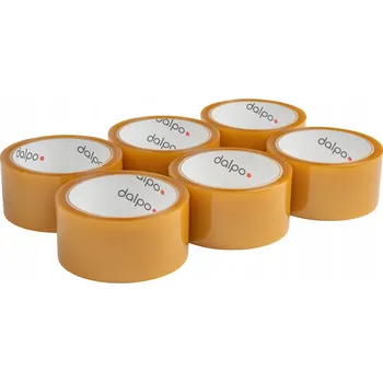 Lepicí páska Balicí páska Dalpo průhledná šířka 48 mm délka 54 m 6 ks