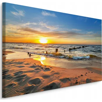 Obraz OBRAZ na zeď PLÁŽE Moře Západ Slunce 3D 70x50