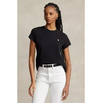 Bavlněné tričko Polo Ralph Lauren 211898698 černá 99X, vel. XXS
