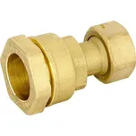 BUGATTI Mosazná svěrná spojka - S převlečnou matkou BMI 25 x 1" - VALVOPAT 30070006