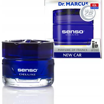 Vůně do auta VŮNĚ DO AUTA OSVĚŽOVAČ AROMAT NEW CAR DELUXE GEL VE SKLENICI DR.MARCUS