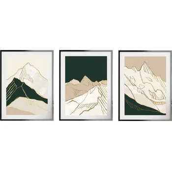 Obraz Plakát sada 3 plakátů A3 bez rámu 89,1 x 42 cm