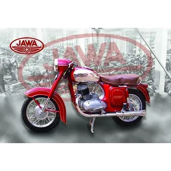 Obraz Cedule Jawa motorka