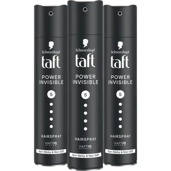 Stylingový přípravek Schwarzkopf Taft Power Invisible Lak na vlasy Velmi silný 250 ml x3